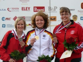 Eva Friedel Europameisterin über die 300-Meter-Distanz