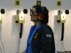 Claudia Verdicchio-Krause im Finale von Fort Benning