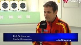 Ralf Schumann stellt seine Disziplin im Fernsehen vor