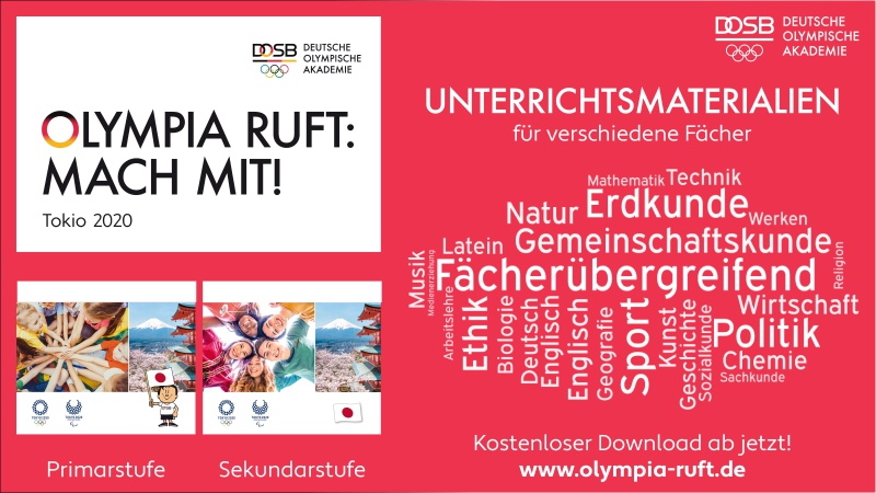Tokio 2020: DOA bietet Olympic Run & Unterrichtsmaterialien