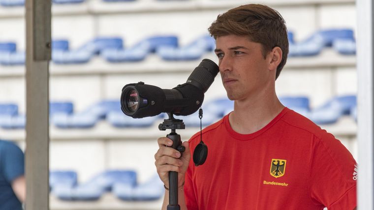 Foto: Bundeswehr / Hatte bei der Militär-WM den Durchblick und gewann Einzel-Silber und Team-Bronze: Jonathan Vetter.
