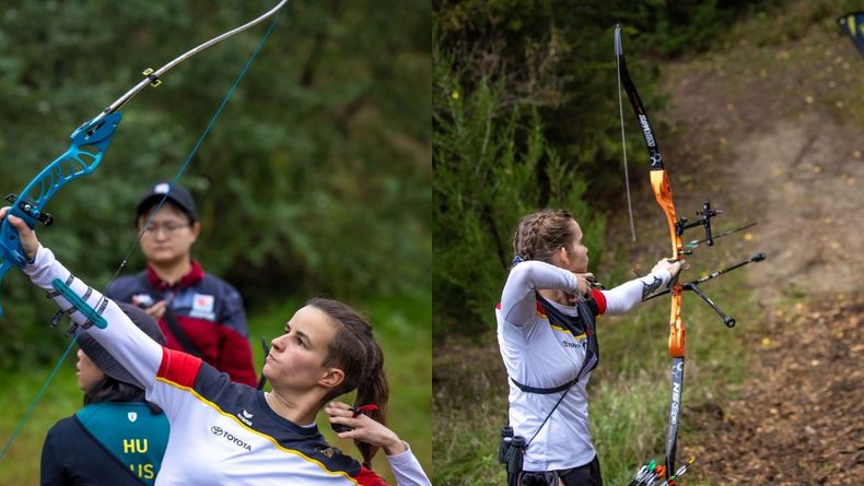 Foto: World Archery / Krönten ihre Leistung mit Silber bzw. Bronze im Einzel: Nora Kipferler (links) und Frida Janke.