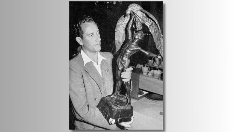 Foto: DSB / Der erste Bundesschützenkönig nach dem Krieg, Fritz Zimmermann im Jahr 1955.