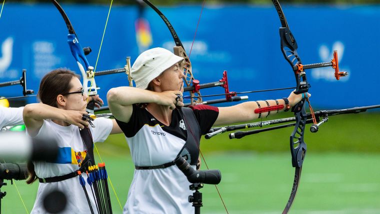 Foto: Arndt Falter / Johann Klinger bei den World University Games vor zwei Jahren in Chengdu/CHN. Nun freut sie sich auf das Heimspiel in NRW, die Bogen-Wettkämpfe finden in Essen statt.