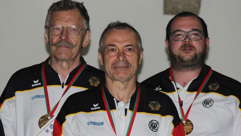 Foto: Baumann / Leonhard Brader, Raimund Zellner und Achim Bailer gewannen Gold in der Disziplin Gustav Adolf.