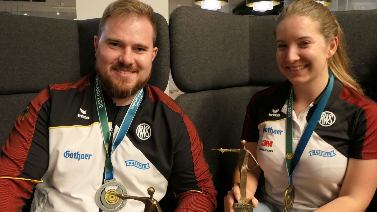 Foto: DSB / Oliver Geis und Doreen Vennekamp gewannen nicht nur EM-Silber und -Gold, sondern auch Quotenplätze für Krakau 2023 und Paris 2024.