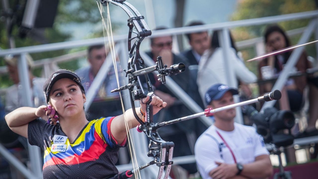 Foto: World Archery / Sara Lopez darf sich Siegerin des ersten Online-Wettkampfes in der Geschichte der WA nennen.