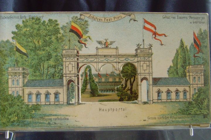 Wien 3-D-Ansichtskarte Diarama, 1868