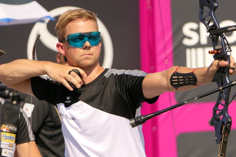 Foto: DSB / Cedric Rieger und die deutschen Recurve-Männer haben noch zwei Chancen auf Quotenplätze für Tokio. Foto: DSB / Cedric Rieger und die deutschen Recurve-Männer haben noch zwei Chancen auf Quotenplätze für Tokio.