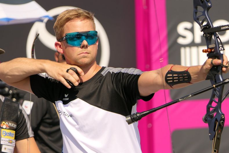 Foto: DSB / Cedric Rieger und die deutschen Recurve-Männer haben noch zwei Chancen auf Quotenplätze für Tokio.