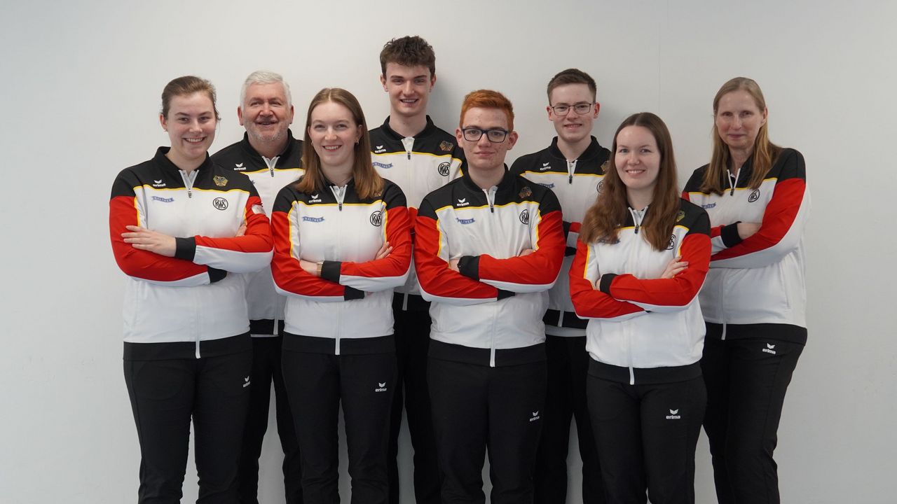 Foto: DSB / Das U21-Gewehrteam bei der Druckluft-EM in Burgas.