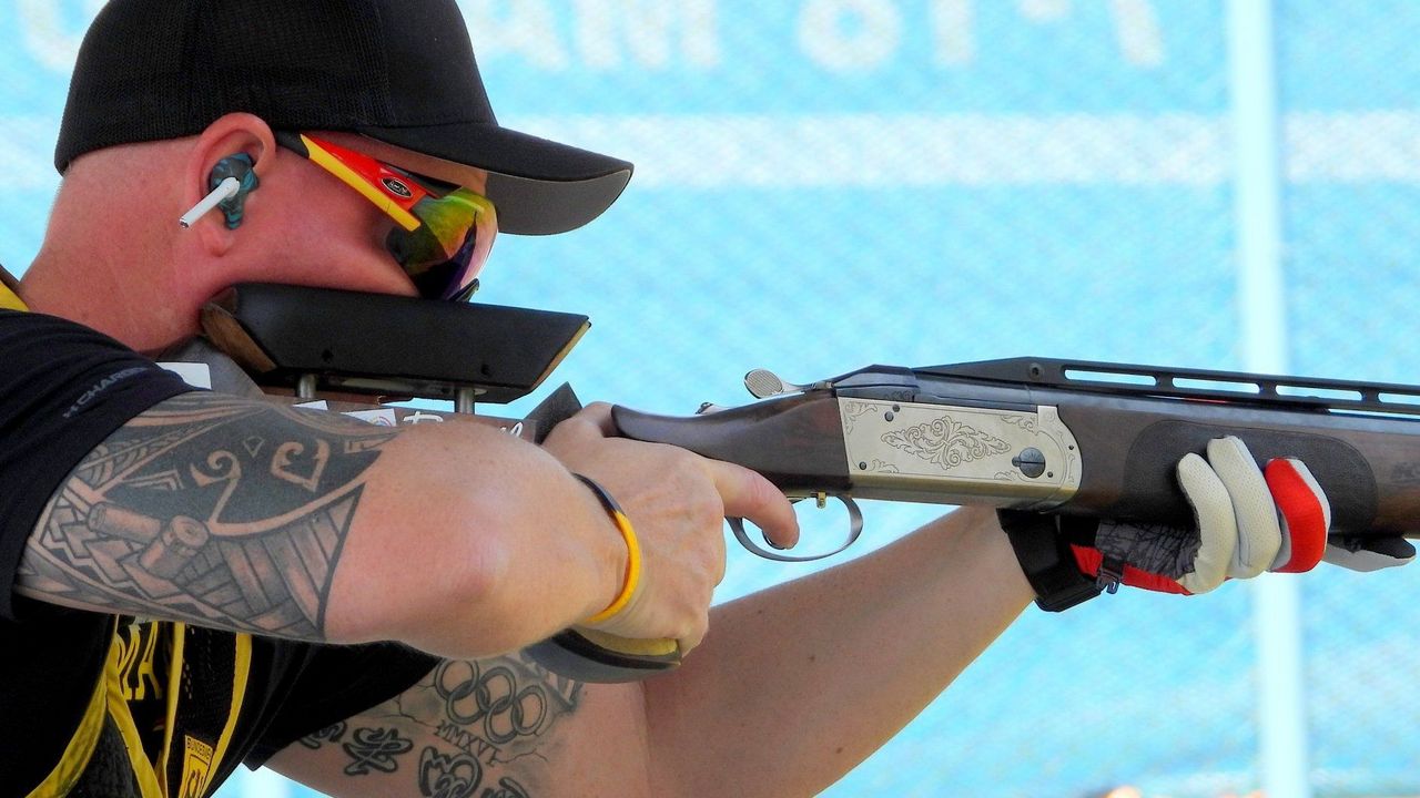 Foto: ISSF / Andreas Löw - Bester Deutscher im Trap-Wettbewerb.