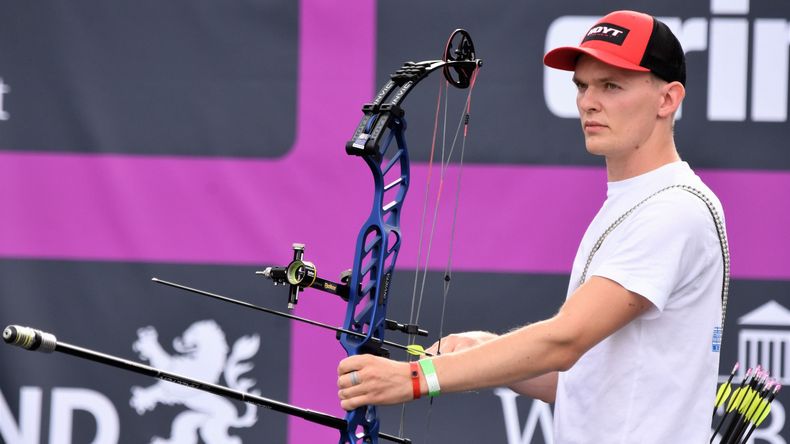 Foto: Eckhard Frerichs / Leon Hollas krönte seine starke Saison mit dem DM-Titel im Compound. Foto: Eckhard Frerichs / Leon Hollas krönte seine starke Saison mit dem DM-Titel im Compound.