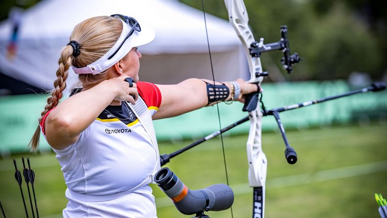 Foto: World Archery / Katharina Bauer sicherte sich mit 653 Ringen Platz 3 in der Qualifikation und somit eine gute Ausgangslage für die Eliminations.