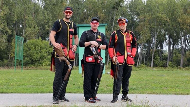 Foto: ISSF / Das Trio Paul Pigorsch, Andreas Löw und Steve Eidekorn präsentierte sich im Team-Wettkampf gut und wurde Achter.