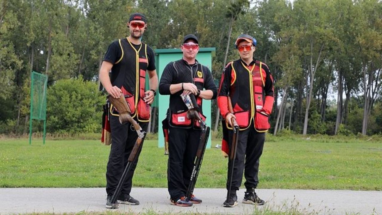 Foto: ISSF / Das Trio Paul Pigorsch, Andreas Löw und Steve Eidekorn präsentierte sich im Team-Wettkampf gut und wurde Achter.