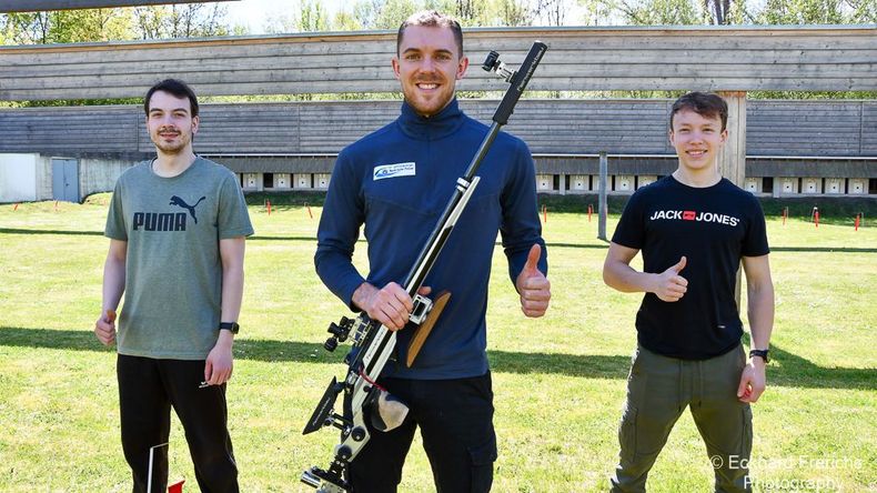 Foto: Eckhard Frerichs / Das EM-Team der Männer mit v.l. Dennis Welsch, Maximilian Dallinger und Max Braun. Foto: Eckhard Frerichs / Das EM-Team der Männer mit v.l. Dennis Welsch, Maximilian Dallinger und Max Braun.