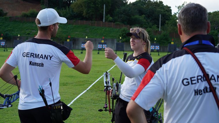 Foto: DSB / Paolo Kunsch und Katharina Raab - hier bei der WM 2025 in Südkorea - wollen beim Weltcup-Auftakt in Mexiko ihre starke Form aus der EM-Qualifikation international bestätigen.