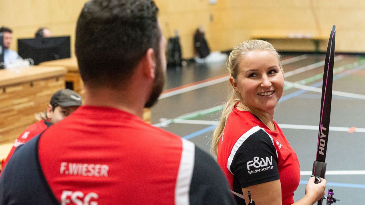 Foto: Foto-Lamprecht.de / Katharina Bauer und Felix Wieser wollen mit der FSG Tacherting den Bundesligatitel verteidigen und streben bei der WM ebenfalls Großes an.