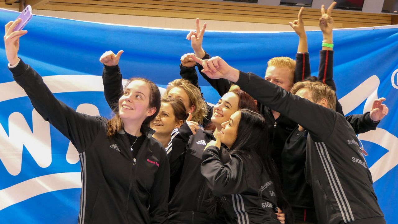 Foto: DSB / "Goldfinal-Selfie"! Der SV Pfeil Vöhringen steht im großen Luftgewehr-Finale.