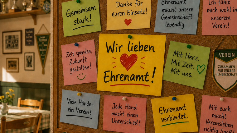 Foto: ChatGPT / Ohne Ehrenamt läuft in den Vereinen in Deutschland nichts.