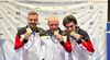 Foto: DSB / V.l.: Louis Fürst, Marius Klöckers und Simon Eiglsperger gewannen mit deutschem Rekord den EM-Titel mit der 30m-Armbrust.