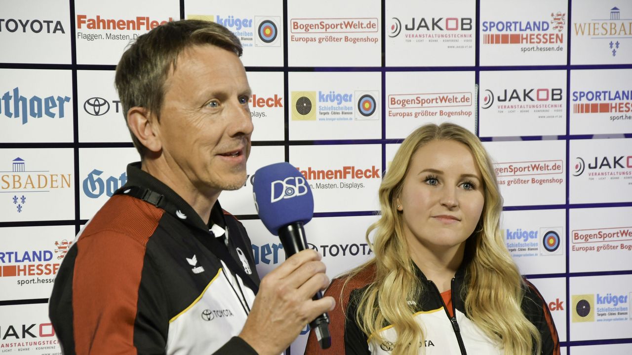 Foto: Eckhard Frerichs / Bundestrainer Oliver Haidn und Katharina Bauer erzählten von der anstehenden WM und über die aktuelle Verletzung.