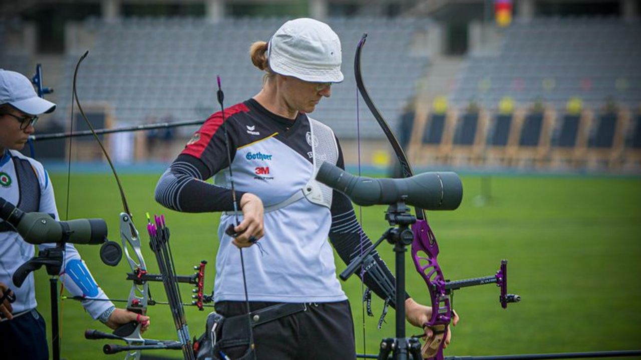 Foto: World Archery / Lisa Unruh zeigte nach technischen Problemen in der Qualifikation ihre Qualitäten in der Ko-Phase.