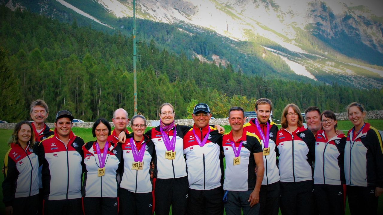 Foto: Peter Lange / Vor zwei Jahren feierte das DSB-Feldbogenteam eine sehr erfolgreiche WM mit insgesamt vier Medaillen.