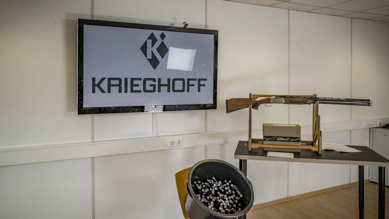 Foto: Krieghoff / Der Hauptpreis der Lotterie des Förderkreis Wurfscheibe: Die K-80 Flinte aus dem Hause Krieghoff.