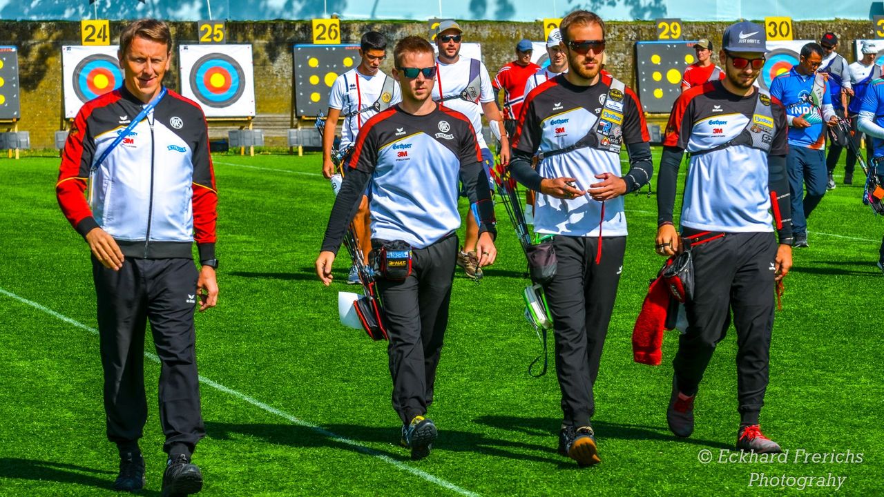 Foto: Eckhard Frerichs / Bundestrainer Oliver Haidn setzt auch in Berlin auf die WM-Starter Cedric Rieger, Florian Kahllund und Maximilian Weckmüller.