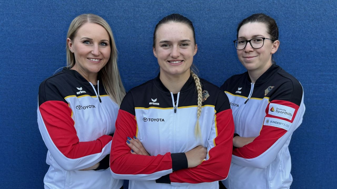 Foto: DSB / Katharina Bauer, Charline Schwarz und Elisa Tartler werden für die EM in Essen zur Nominierung vorgeschlagen.