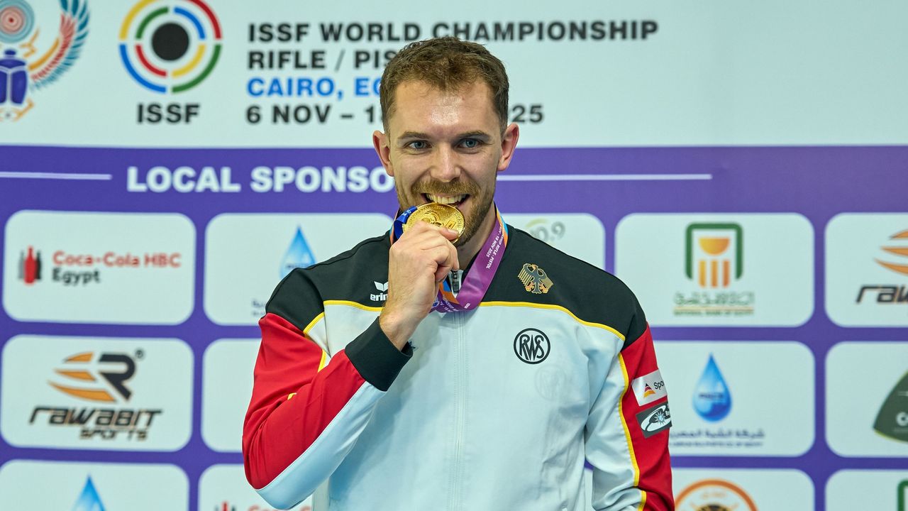 Foto: ISSF / Weltmeister mit dem Luftgewehr: Maximilian Dallinger zeigte Biss im und nach dem Finale.