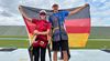 Foto: DSB / Mächtig stolz über den Europameistertitel Skeet Duet Junioren: Emilie Bunden und Vladislav Poddubskiy
