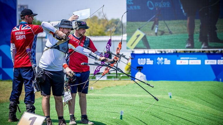 Foto: World Archery / Florian Unruh musste sich im Halbfinale dem routinierten Briten Patrick Huston geschlagen geben.