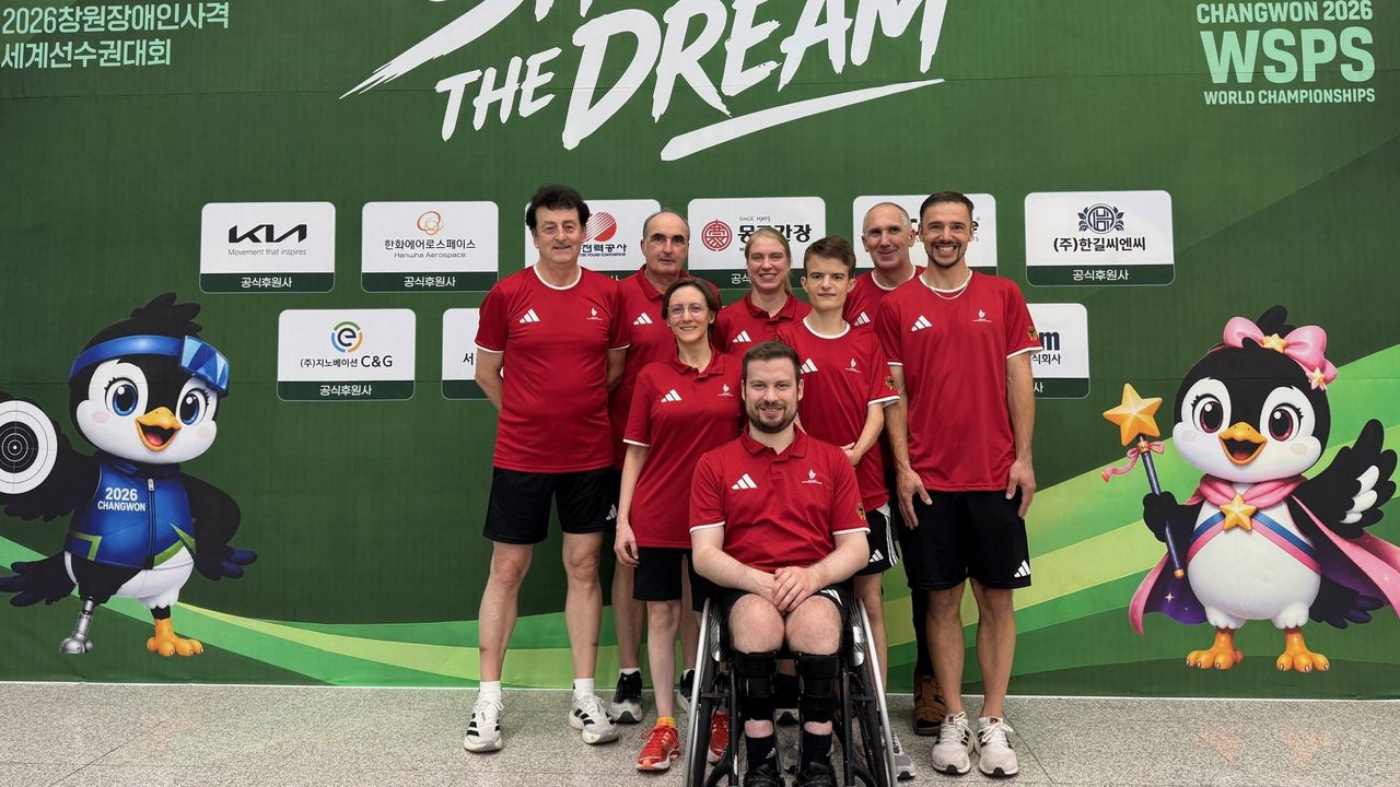 Foto: DBS / Das deutsche Team bei der Para-WM in Changwon.