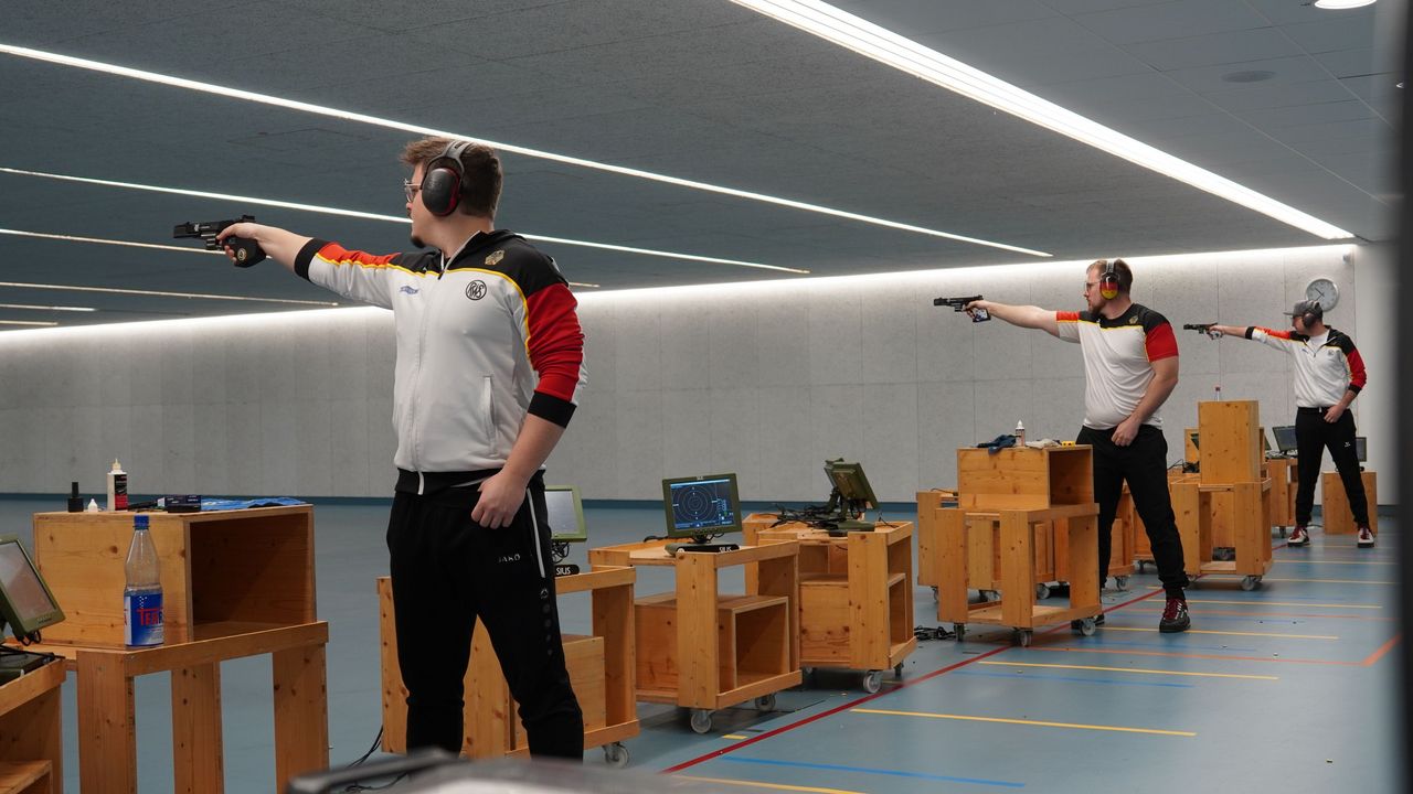 Foto: DSB / Liefern sich einen Dreikampf um zwei EM-Plätze: Fabian Otto, Oliver Geis und Emanuel Müller (v.l.).