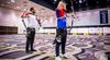 Foto: World Archery / Ungewohnte, aber coole Kulisse: Florian Unruh beim World Series Finale in einem Hotel in Las Vegas beim Bronzematch gegen den Franzosen Thomas Chirault.
