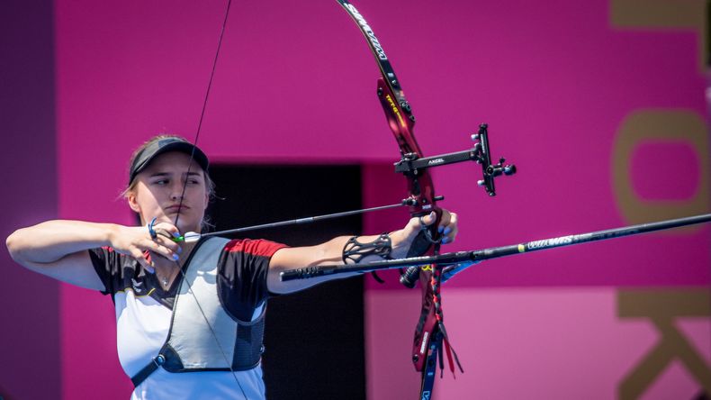 Foto: Dean Alberga / Beendete die ersten Olympischen Spiele mit einer Bronzemedaille im Team und Platz 33 im Einzel: Charline Schwarz. Foto: Dean Alberga / Beendete die ersten Olympischen Spiele mit einer Bronzemedaille im Team und Platz 33 im Einzel: Charline Schwarz.