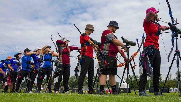 Foto: DSB / In Kürze herrscht Hochbetrieb an der Schießlinie, wenn bei Die Finals in Hannover 17 DM-Titel im Mixed und Team in den Bogenklassen vergeben werden.