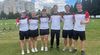 Foto: DSB / Schießen mit den Recurve-Teams um EM-Gold, v.l.: Elisa Tartler, Katharina Bauer, Charline Schwarz, Jonathan Vetter, Moritz Wieser und Mathias Kramer. 