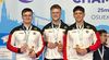 Foto: DSB / Zum Abschluss der EM konnten sich die Schnellfeuer-Junioren Fiete Kühn, Arne Schallus und Phillip Liebrecht (v.l.) über die Silbermedaille im Team freuen.