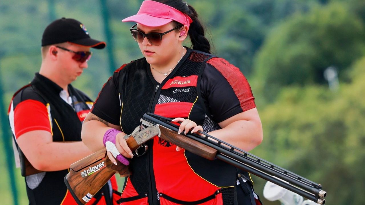 Foto: Hangzhou / Dem Mixed Team Murche/Schmidt fehlten drei Scheiben zum Erreichen des Finals.
