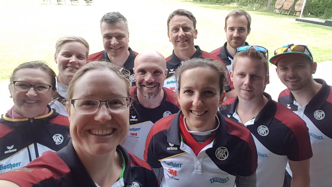 Foto: Lisa Unruh / WM-Vorfreude beim deutschen Recurve-Team.