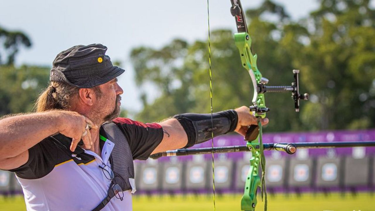 Foto: World Archery / Nach schwacher Qualifikation zeigte Maik Szarszewski in der Ko-Phase starke Leistungen und belohnte sich mit Platz sieben.