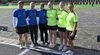 Foto: Eckhard Frerichs / Hier noch Seite an Seite, am Samstag gegeneinander: Charline Schwarz, Balbina Kellerer, Katharina Bauer von der BSG Raubling und Clea Reisenweber, Melina Koepper und Elina Idensen vom BSC BB-Berlin.