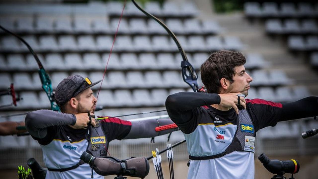 Foto: World Archery / Maximilian Weckmüller und Johannes Maier (rechts) sind zwei aussichtsreiche Anwärter für das WM-Team 2021.