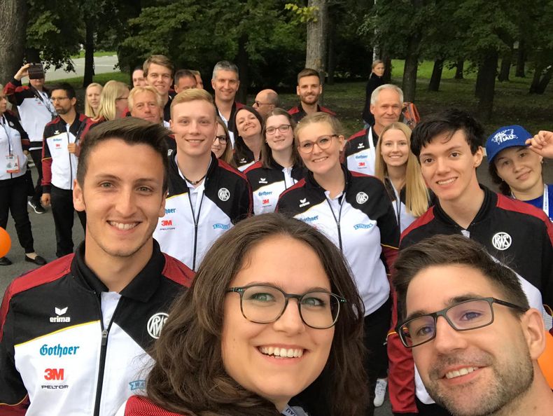 Foto: WSV / Beste Laune im deutschen Team nach einer erfolgreichen Armbrust-WM.