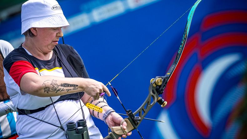 Foto: World Archery / Christine Schäfer gab trotz großer gesundheitlicher Probleme alles und wurde mit Platz sieben belohnt.