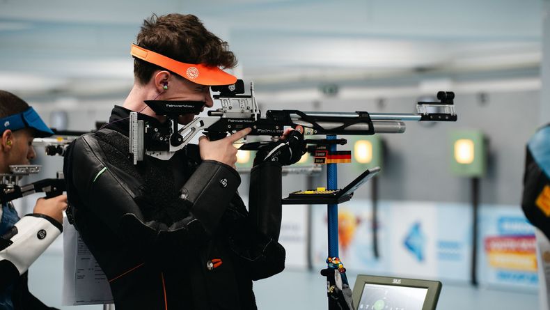 Foto: TeamD / Luis Eichenseer belegte Platz 10 im Luftgewehr Solo Wettkampf.